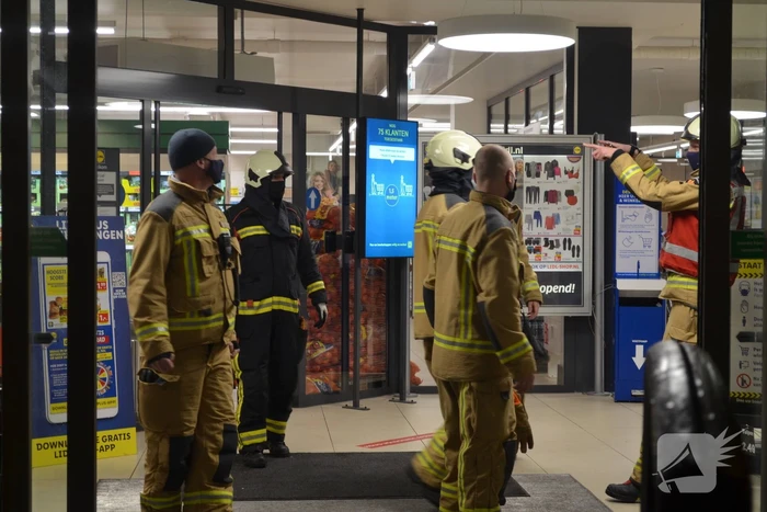 Onderzoek naar vermoedelijke brand in supermarkt