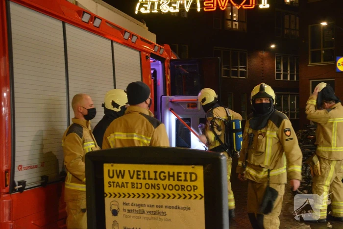 Onderzoek naar vermoedelijke brand in supermarkt