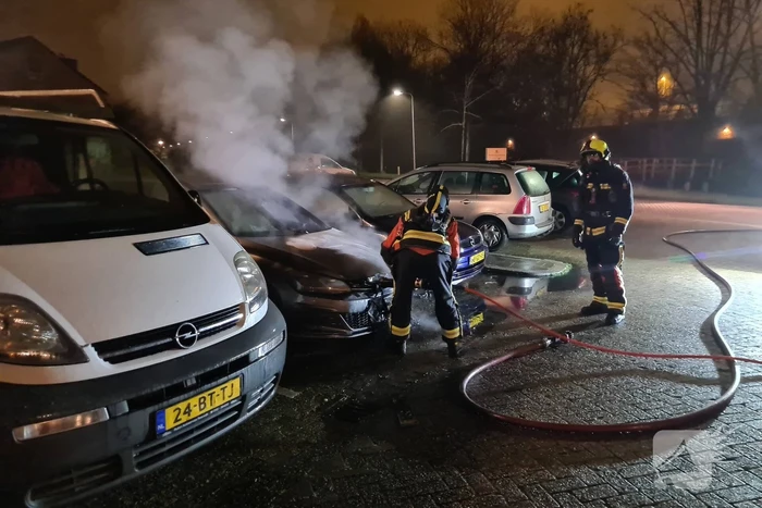 Volkswagen Golf gaat in vlammen op