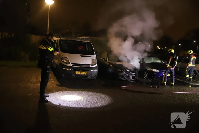 Volkswagen Golf gaat in vlammen op