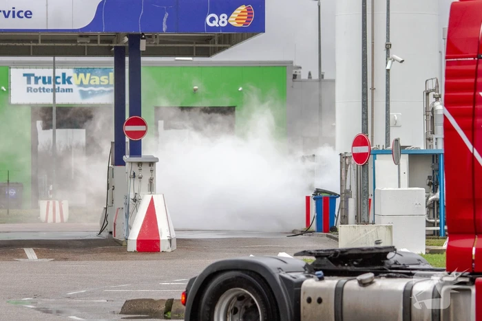 Grote LNG-lekkage bij Q8-tankstation
