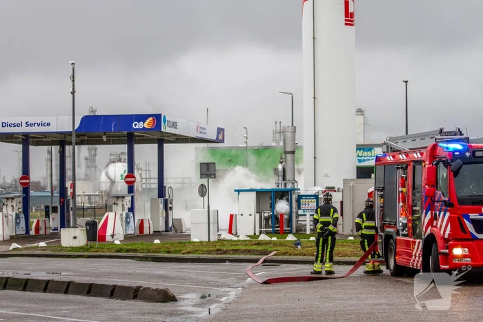 Grote LNG-lekkage bij Q8-tankstation