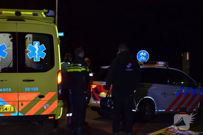 Ongeval tussen personenauto en maaltijdbezorger