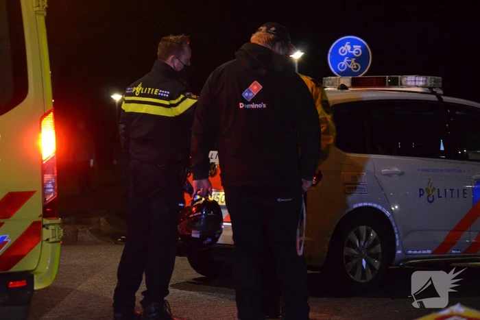 Ongeval tussen personenauto en maaltijdbezorger