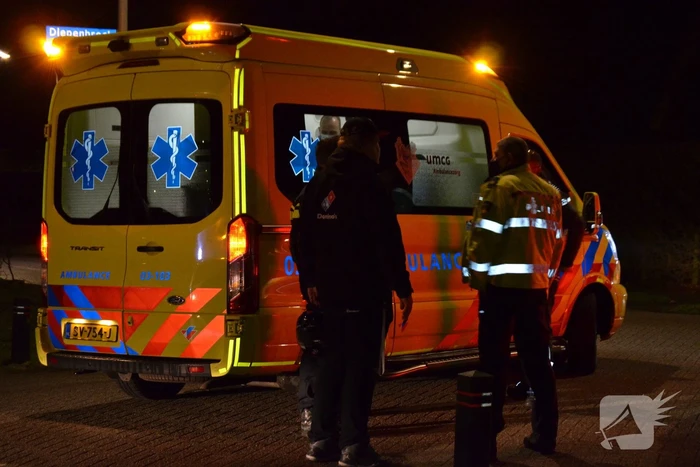 Ongeval tussen personenauto en maaltijdbezorger