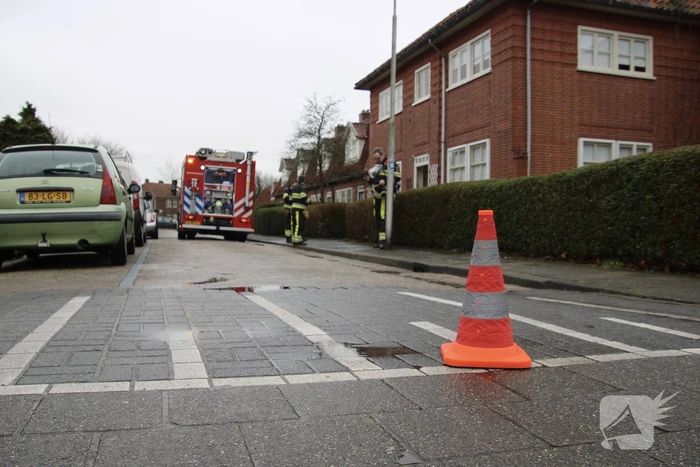 Straat afgesloten na gaslekkage in woning