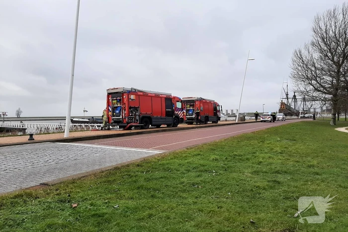 Brand op binnenvaartsschip