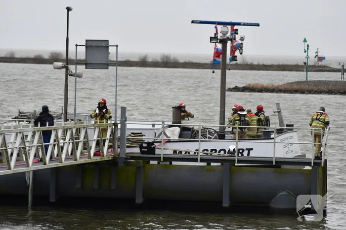 Brand op binnenvaartsschip