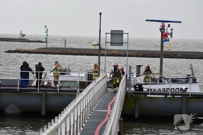 Brand op binnenvaartsschip