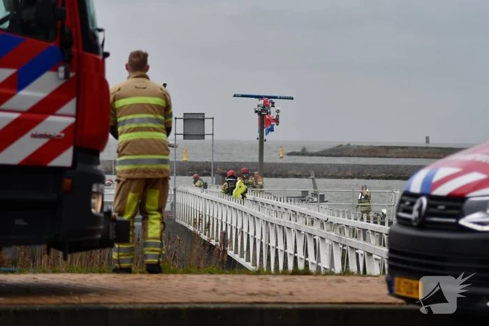 Brand op binnenvaartsschip