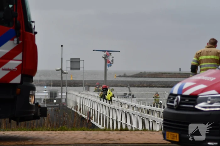Brand op binnenvaartsschip