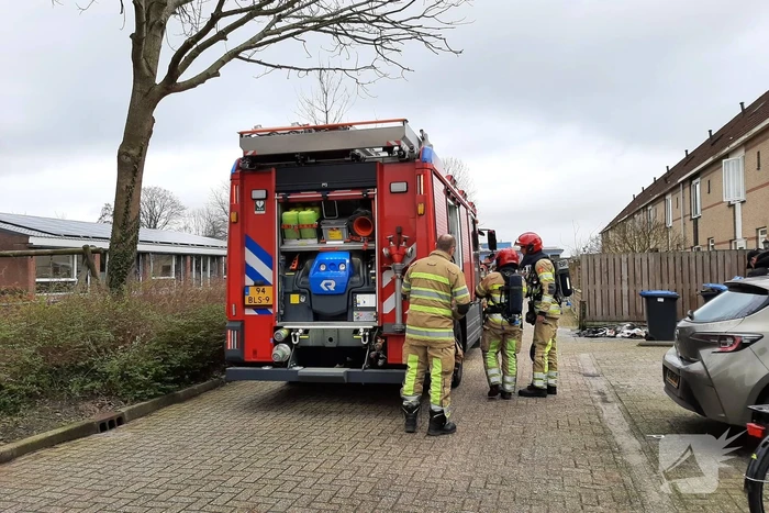 Kliko met papier gaat in vlammen op