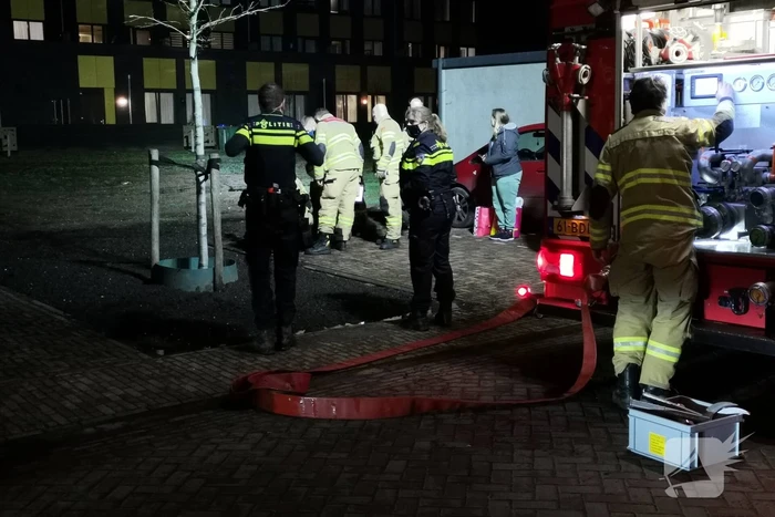 Vrouw zakt weg in drijfzand