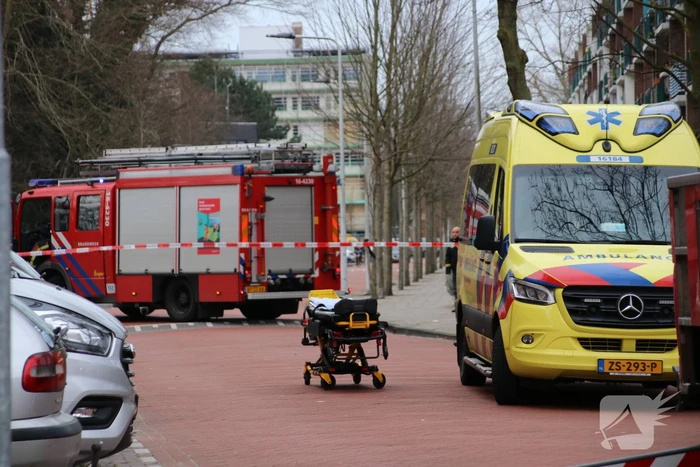 Straat afgezet voor inzet brandweer