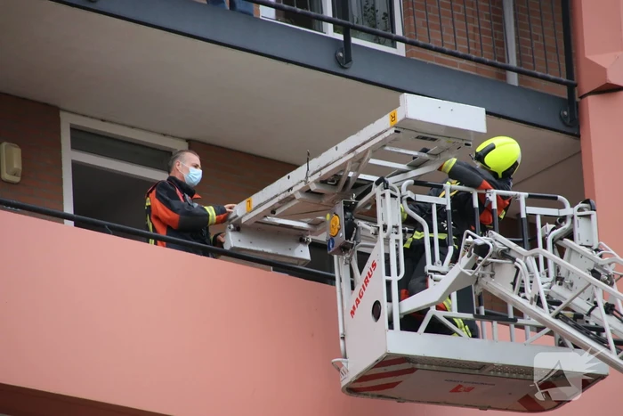 Straat afgezet voor inzet brandweer