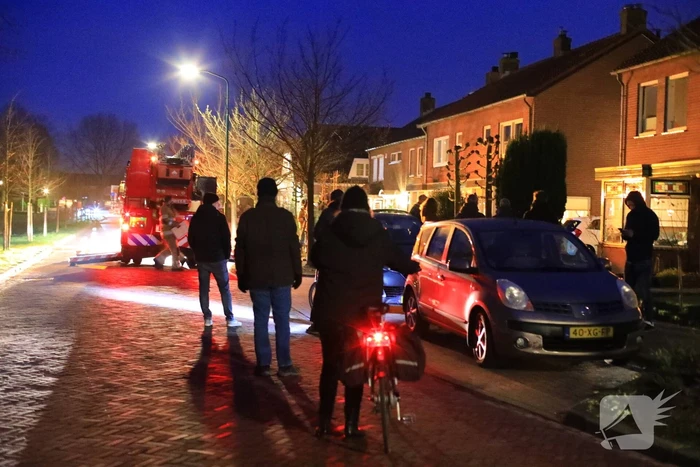 Veel bekijks bij schoorsteenbrand