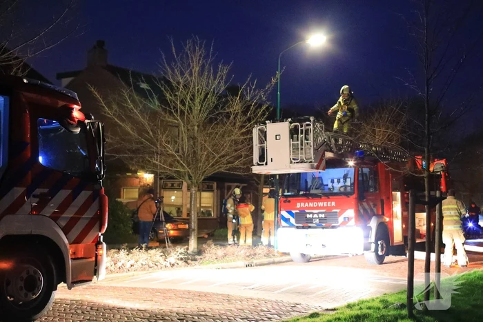 Veel bekijks bij schoorsteenbrand