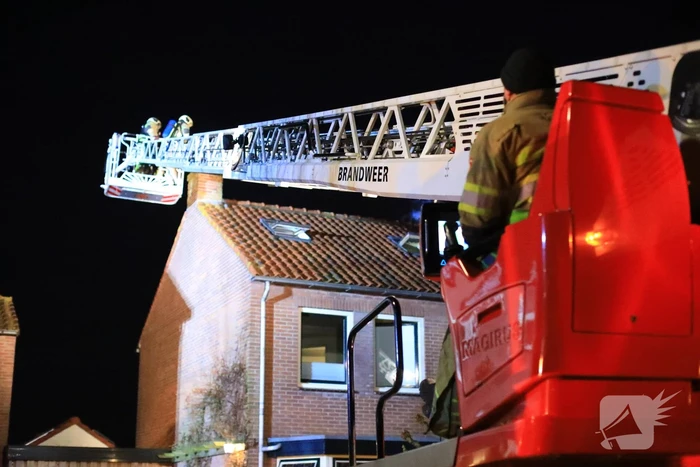 Veel bekijks bij schoorsteenbrand