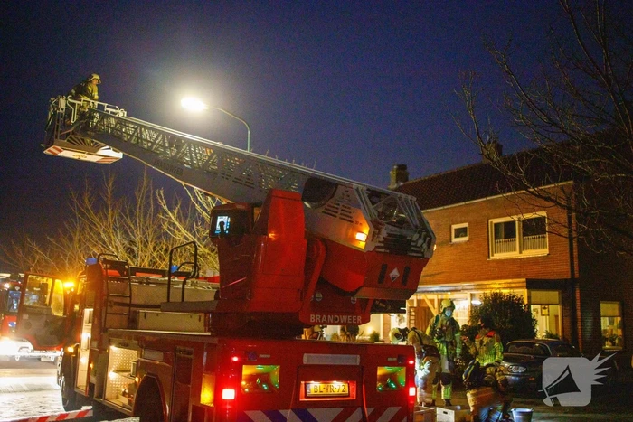 Veel bekijks bij schoorsteenbrand