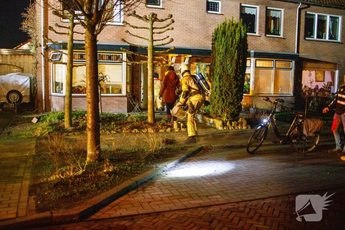 Veel bekijks bij schoorsteenbrand