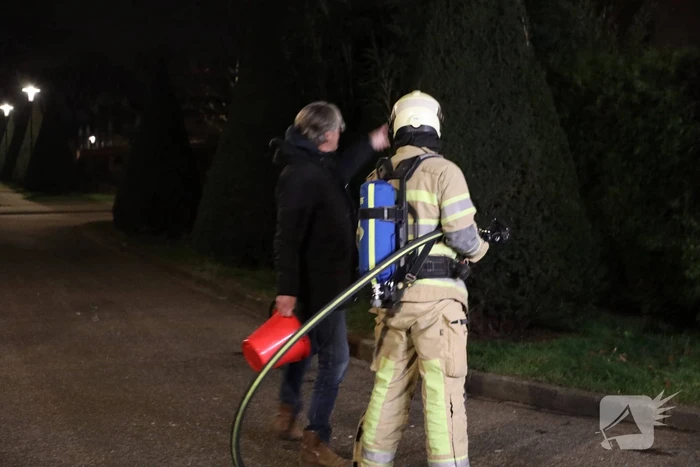 Struiken vliegen in brand