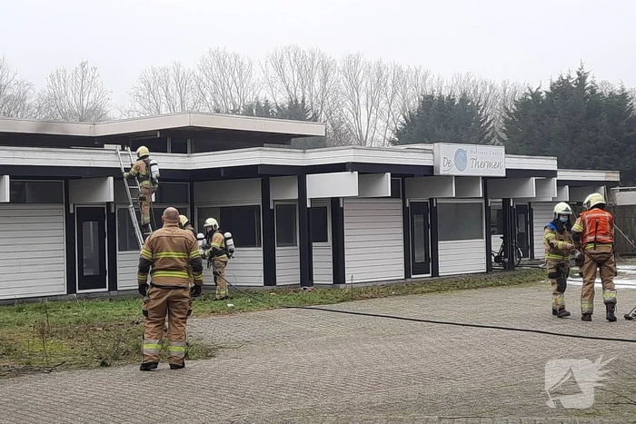 Uitslaande brand in sauna De Thermen