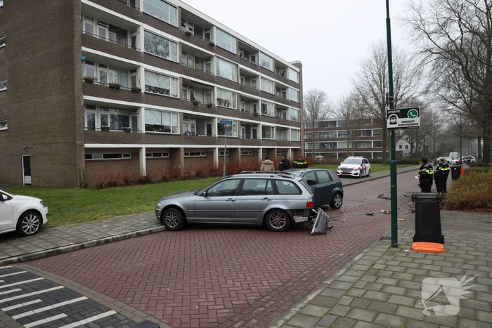 Meerdere voertuigen met elkaar in botsing