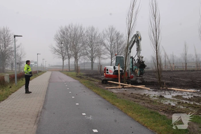 Waterleiding geraakt bij graafwerkzaamheden