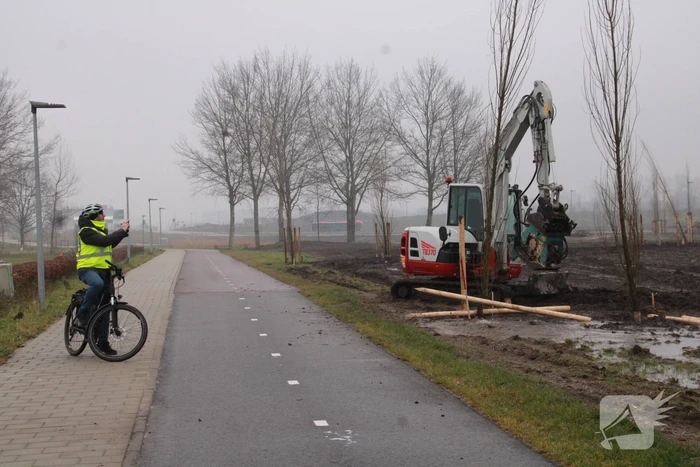 Waterleiding geraakt bij graafwerkzaamheden