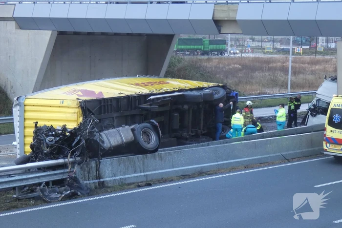 Ernstig ongeval met vrachtwagen