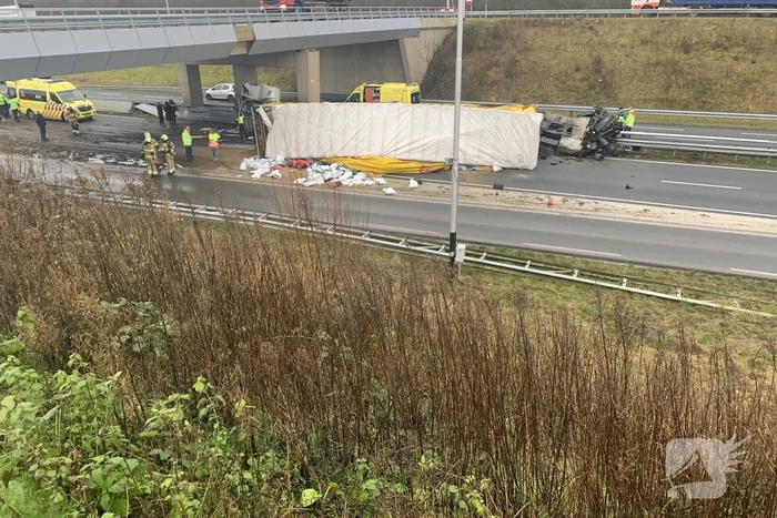 Ernstig ongeval met vrachtwagen