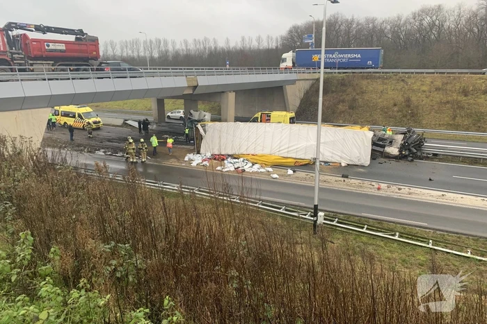 Ernstig ongeval met vrachtwagen