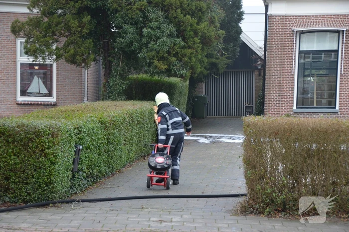Brand ontstaan in plafond