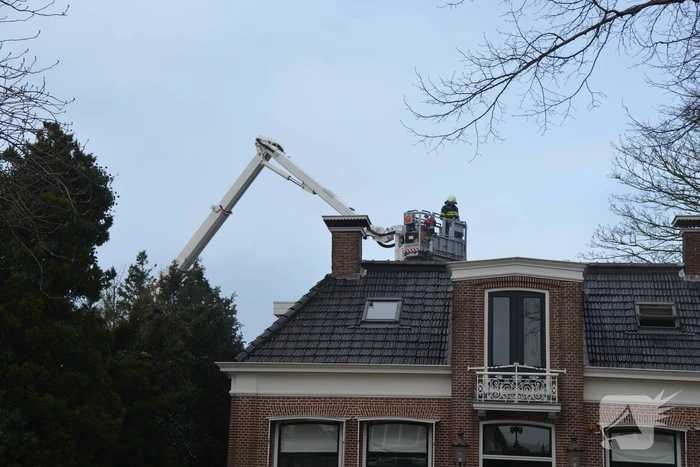 Brand ontstaan in plafond