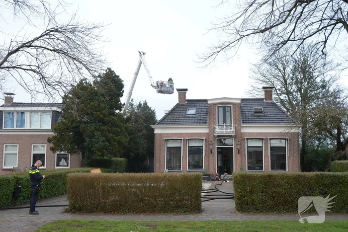 Brand ontstaan in plafond