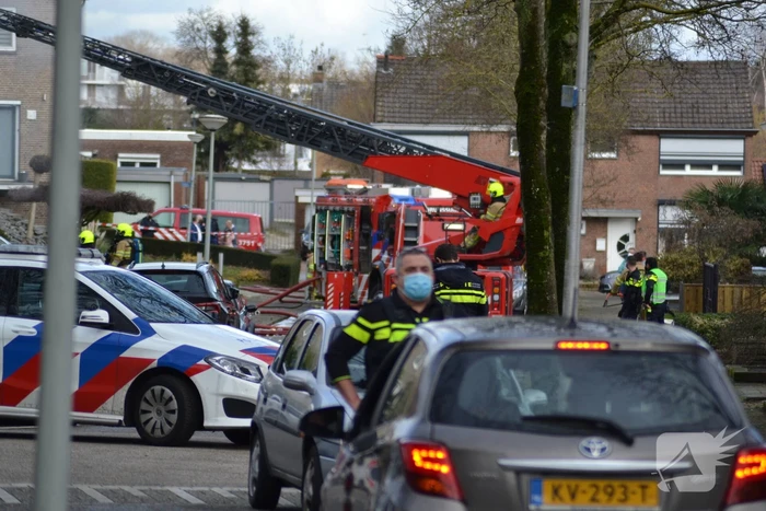 Uitslaande brand in woning na explosie