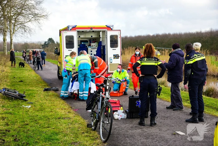 Fietser zwaargewond na valpartij