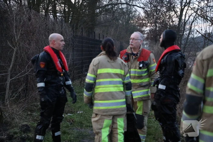 Brandweer redt hond te water