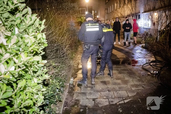 Scooter in brand gestoken