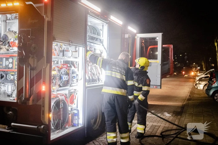 Scooter in brand gestoken