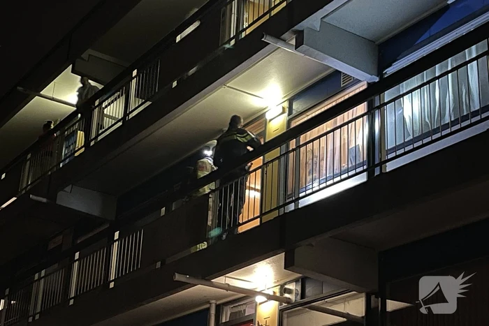 Brand in flatwoning snel geblust