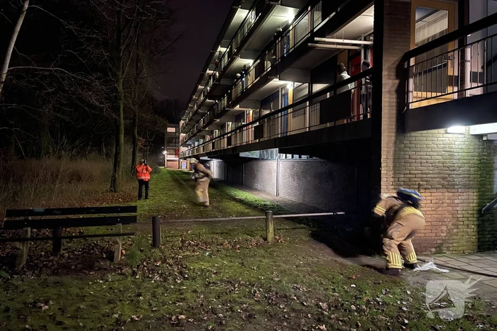 Brand in flatwoning snel geblust