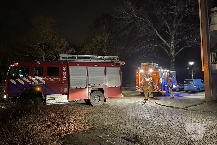 Brand in flatwoning snel geblust