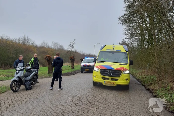Hardloper aangereden door scooterrijder