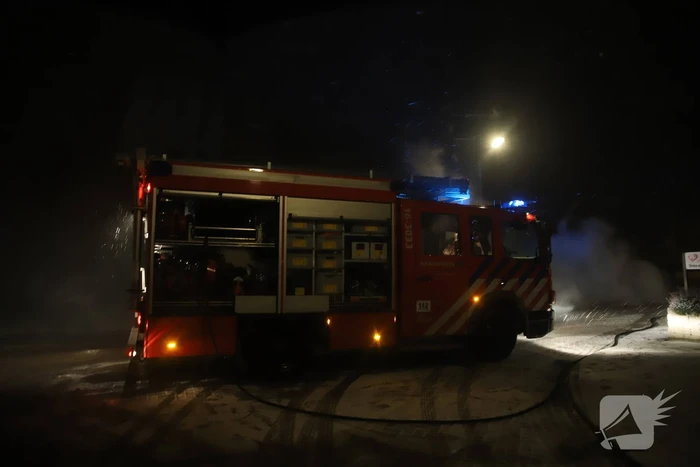 Auto verwoest door brand