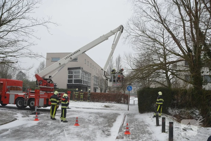 Tak breek af door harde wind