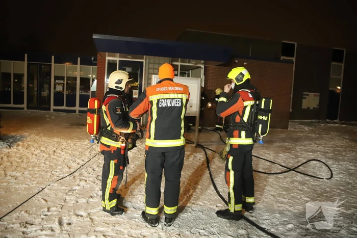 Brand in meterkast van gebouw