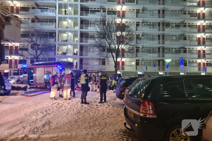 Flatwoning verwoest door uitslaande brand