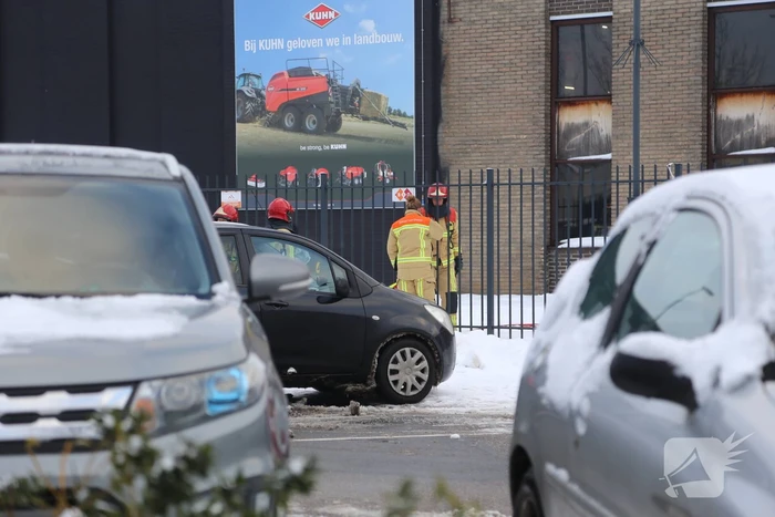Gasfles bij Kuhn vliegt in brand