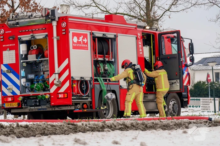 Gasfles bij Kuhn vliegt in brand